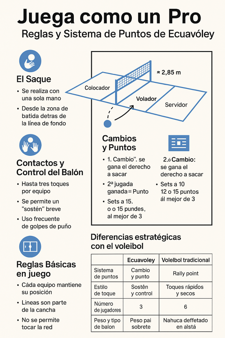 Juega como un Pro: Reglas y Sistema de Puntos del Ecuavóley